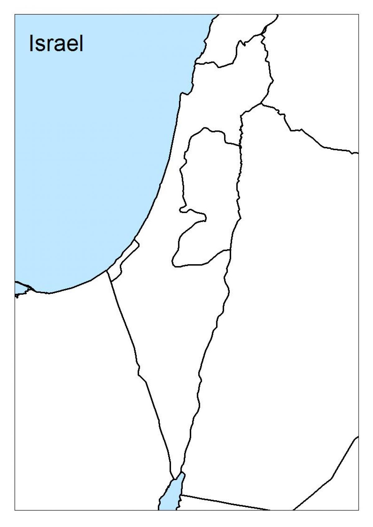 mapa de israel en branco