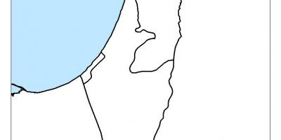 Mapa de israel en branco