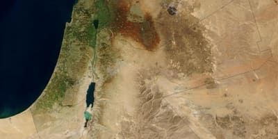 Mapa de israel satélite 
