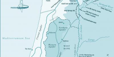 Mapa de israel río