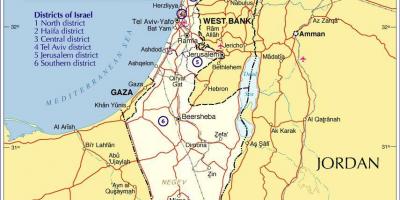 Israel rexións mapa